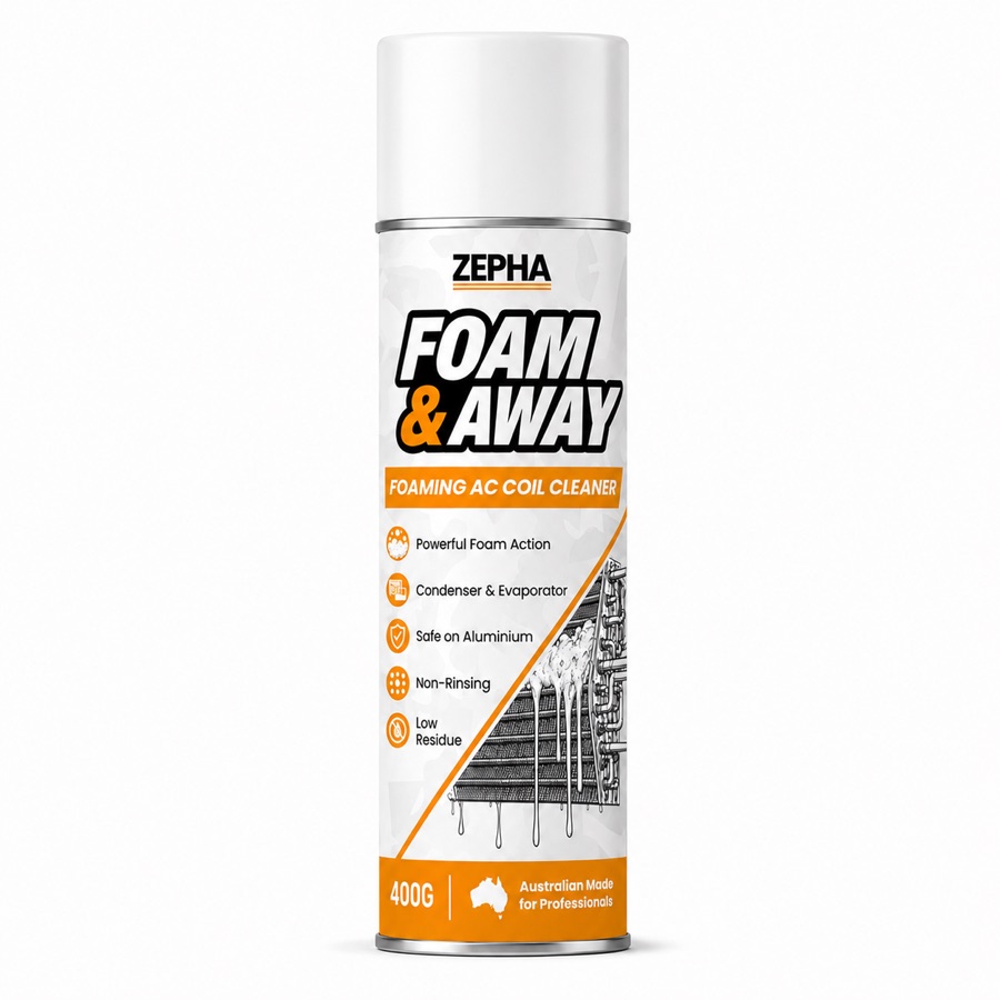 ZEPHA Foam & Away foaming AC coil cleaner 400g aerosol